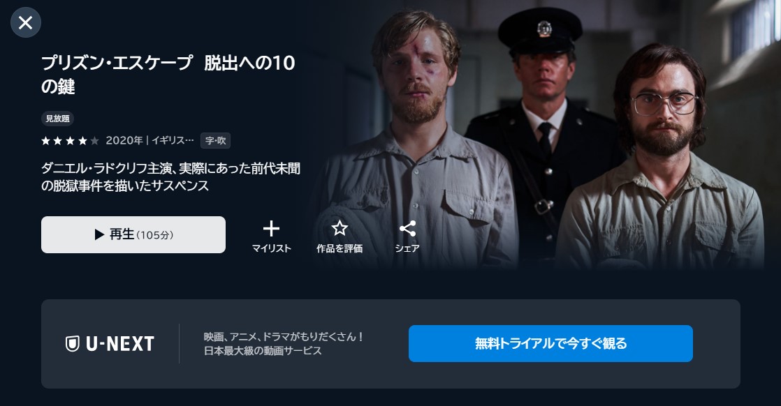 映画「プリズンエスケープ 脱出への10の鍵」あらすじ・ネタバレ！感想や無料視聴の方法も紹介